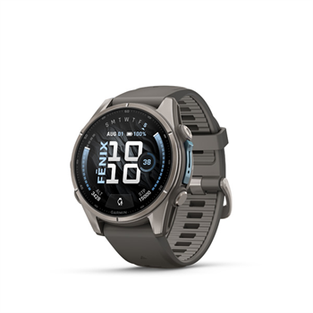 fenix 9 - 43mm, AMOLED, Sapphire, Titanium, Pebble Gray band