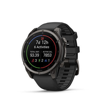 fenix 9 - 47mm, AMOLED, Sapphire, Carbon Gray DLC Titanium, Black band