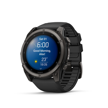 fenix 9 - 51mm, AMOLED, Sapphire, Carbon DLC Titanium, Black band