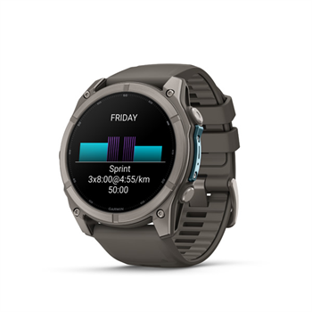 fenix 9 - 51mm, AMOLED, Sapphire, Titanium, Pebble Gray band