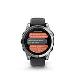 fenix E - 47mm, AMOLED, Stainless Steel/Graphite, Black band