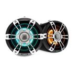 FUSION 7.7'' Sports Grey Chrome Tower Speaker, CRGBW LED