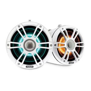 FUSION 7.7'' Sports White Tower Speaker, CRGBW LED