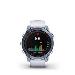 Garmin fenix 7 Sapphire Solar, Mineral Blue DLC Titanium, Whitestone Band