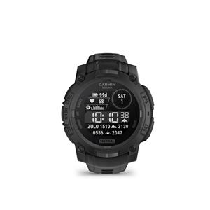 Instinct 3 - 45mm, Solar, Tactical Edition Black, Black silicone band