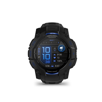 Instinct 3 - 50mm, AMOLED, Black, Charcoal silicone band
