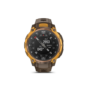 Instinct Crossover AMOLED, Bronze Sunburst, Cocoa silocone band