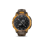Instinct Crossover AMOLED, Bronze Sunburst, Cocoa silocone band