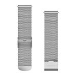 Kovový pletený remienok Quick Release (20 mm), Silver Milanese