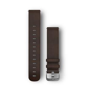 Kožený remienok Quick Release (20 mm), Dark Brown, L