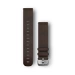 Kožený remienok Quick Release (20 mm), Dark Brown, L