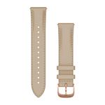 Kožený remienok Quick Release (20 mm), Light Sand - 18K Rose Gold PVD