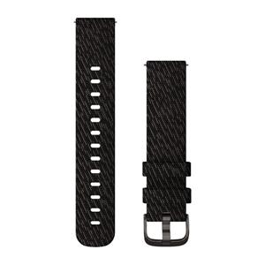Nylonový tkaný remienok Quick Release (20 mm), Black Pepper - Slate