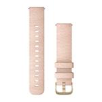 Nylonový tkaný remienok Quick Release (20 mm), Blush Pink - Light Gold