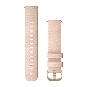 Quick Release (20 mm) remienok Blush Pink tkaný - Light Gold, Nylon