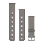 Quick Release (22 mm) remienok silikónový, Silver Gray