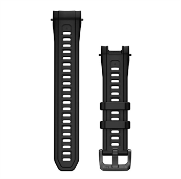 Silikonový remienok na zápästie pre Instinct 22 mm - Black s kovovou prackou