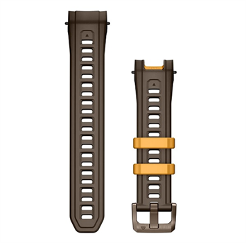 Silikonový remienok na zápästie pre Instinct 22 mm - Cocoa s kovovou prackou