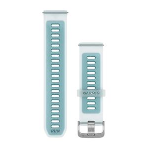 Silikónový remienok pre Forerunner 570 - 47mm, Whitestone/Turquoise - 22 mm