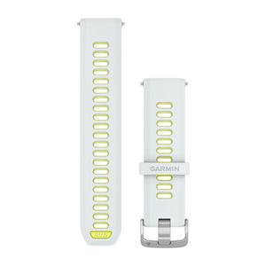 Silikónový remienok pre Forerunner 970, Whitestone/Amp Yellow - 22 mm