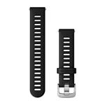 Silikónový remienok Quick Release (18 mm), Black - Silver