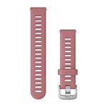 Silikónový remienok Quick Release (18 mm), Light Pink - Silver