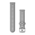 Silikónový remienok Quick Release (18 mm), Powder Grey - Silver