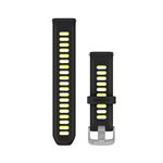 Silikónový remienok Quick Release (20 mm), Black/Amp Yellow