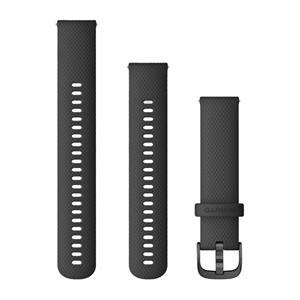 Silikónový remienok Quick Release (20 mm), Black - Slate