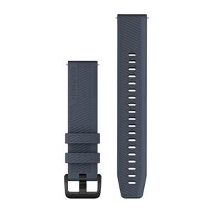 Silikónový remienok Quick Release (20 mm), Granite Blue s čiernou prackou