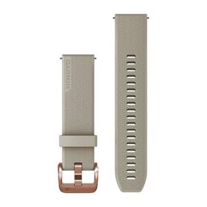 Silikónový remienok Quick Release (20 mm), Light Sand - Rose Gold