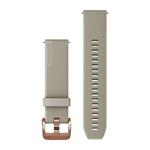 Silikónový remienok Quick Release (20 mm), Light Sand - Rose Gold