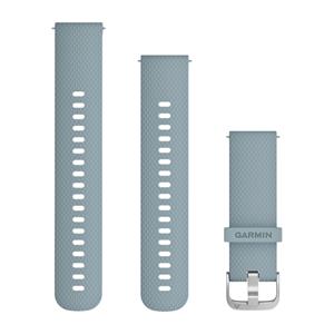 Silikónový remienok Quick Release (20 mm), Seafoam - Silver