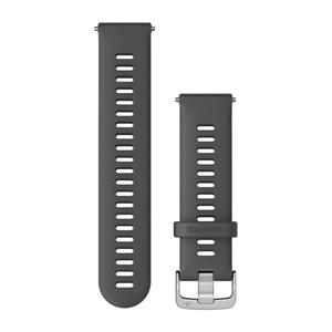 Silikónový remienok Quick Release (22 mm), Slate Grey - Silver