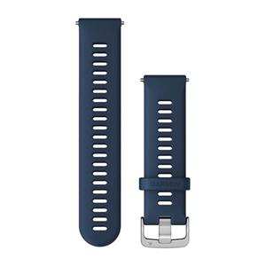 Silikónový remienok Quick Release (22 mm), Tidal Blue - Silver