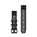 Silikonový remienok QuickFit 22 - Black/Pebble Gray