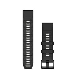 Silikonový remienok QuickFit 22 - Black/Pebble Gray