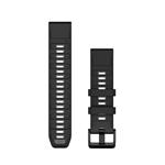 Silikonový remienok QuickFit 22 - Black/Pebble Gray