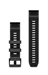 Silikonový remienok QuickFit 22 - Graphite/Black