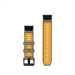 Silikónový remienok QuickFit 22 - Silver Gray/Yellow Flare