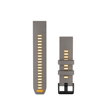 Silikónový remienok QuickFit 22 - Silver Gray/Yellow Flare