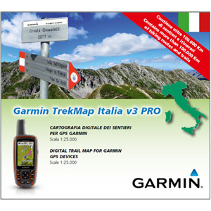 TOPO mapa - TrekMap Italia v3 PRO, microSD™/SD™