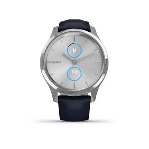 vivomove Luxe, Silver-Navy, Leather